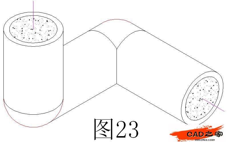 AutoCAD二維教程：細說機械零件軸測圖的畫法_中國教程網(wǎng)
