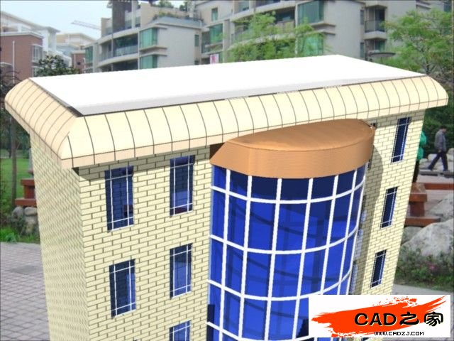 AutoCAD 2011新功能教程：曲面命令創(chuàng)建樓房_中國教程網(wǎng)