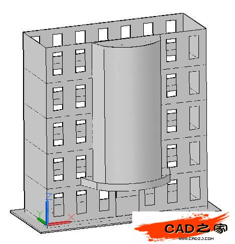 AutoCAD 2011新功能教程：曲面命令創(chuàng)建樓房_中國教程網(wǎng)