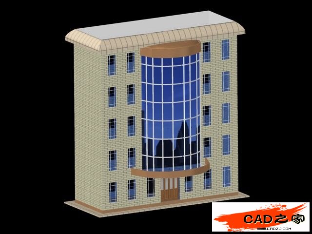 AutoCAD 2011新功能教程：曲面命令創(chuàng)建樓房_中國教程網(wǎng)