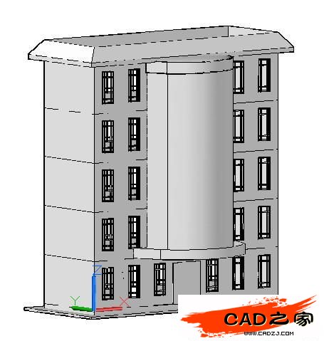 AutoCAD 2011新功能教程：曲面命令創(chuàng)建樓房_中國教程網(wǎng)