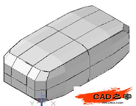 AutoCAD教程:運用長方體網格拉伸制作雙人和多人沙發_中國教程網