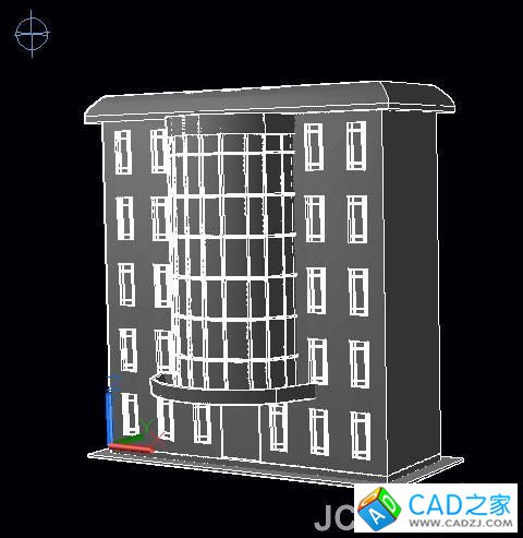 AutoCAD2011曲面命令創(chuàng)建樓房_天極設(shè)計在線整理