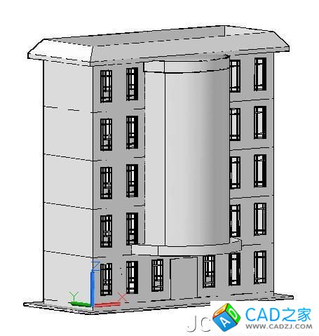 AutoCAD2011曲面命令創(chuàng)建樓房_天極設(shè)計在線整理