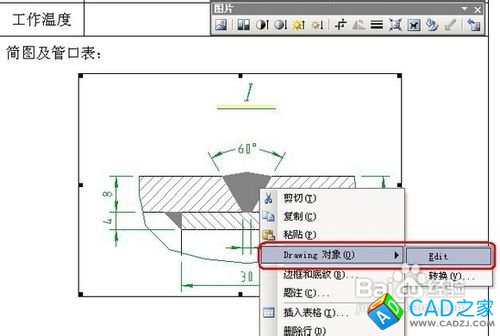 CAD、word、excel三之間的轉換