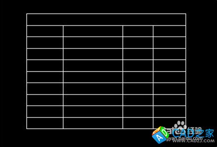 CAD怎么快速畫(huà)表格？