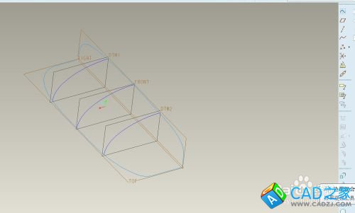 proe5.0實例教程小度WIFI：[2]構造曲面實體化