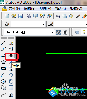 cad 2008自學教程：[11]cad鏡像怎么用