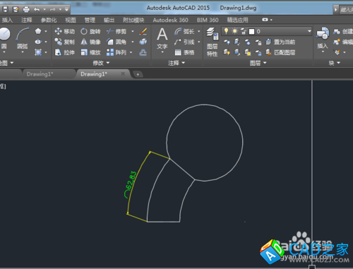 怎樣在CAD2015中創建弧長與角度尺寸