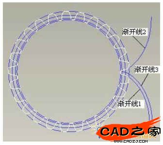 齒輪基本曲線和齒廓曲線圖