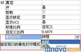 著色打印”特性選項