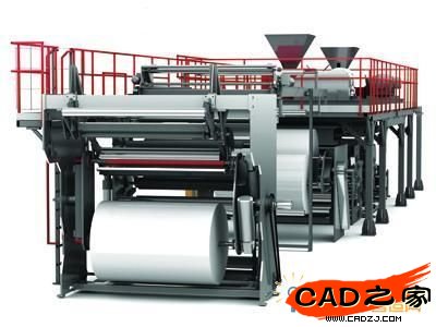 用Autodesk Inventor渲染的大型包裝機(jī)械