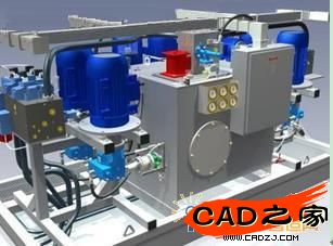 水閘發(fā)電機的三維設(shè)計圖